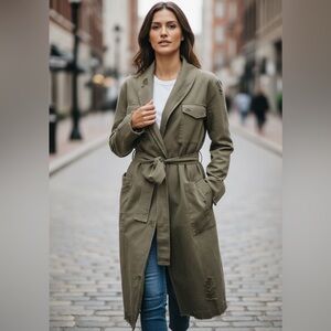 Alexander Wang Khaki Women's Trench Coat